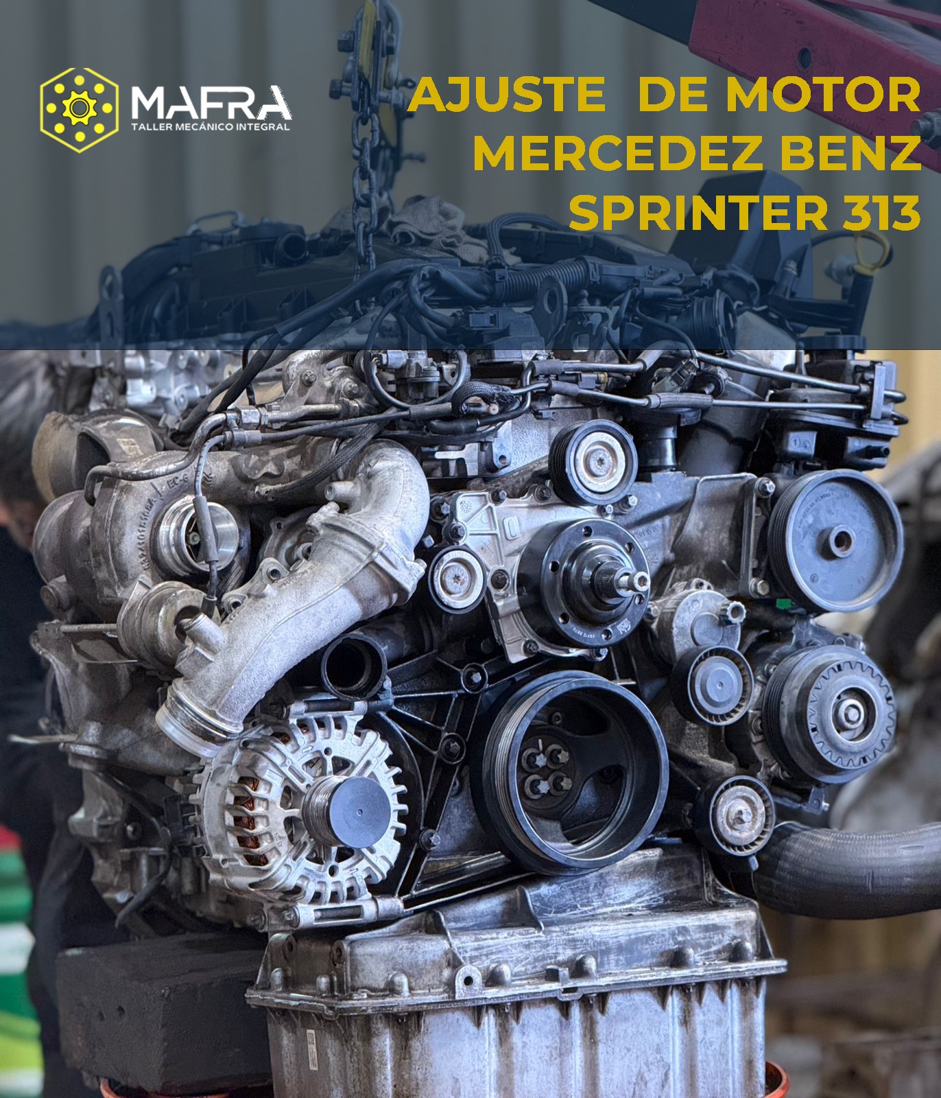 Ajuste de motor Mercedes Benz Sprinter 313 - Taller especializado MAFRA TMI